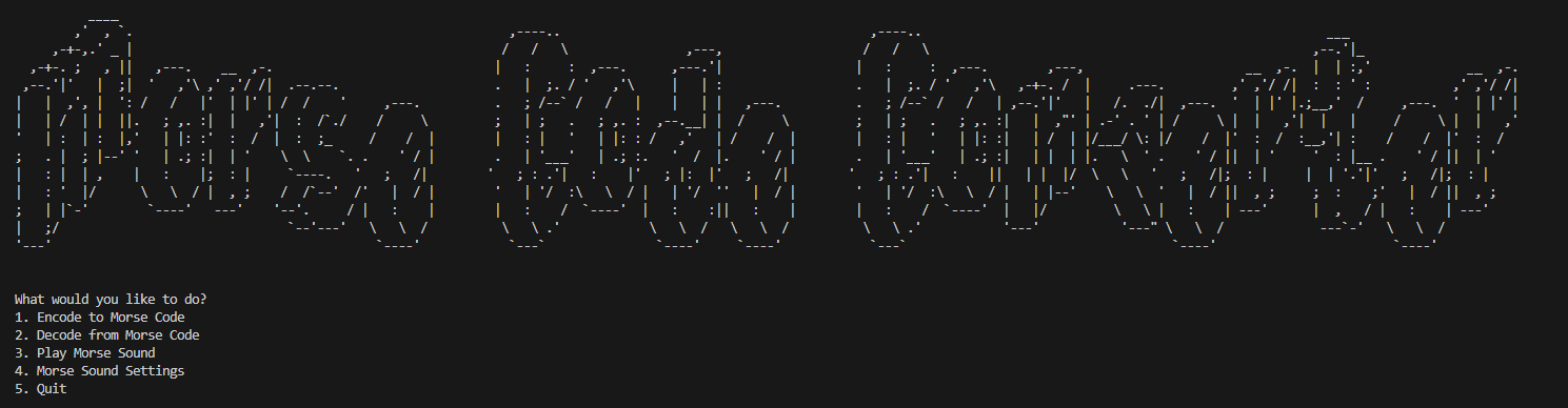 Morse Code Converter Application